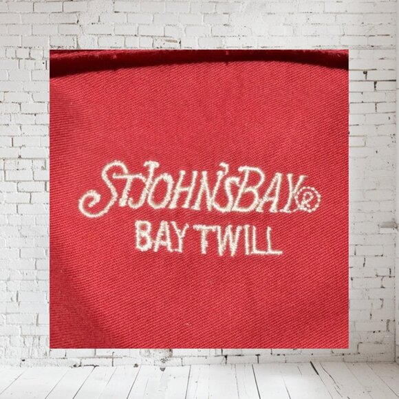 St John's Bay Men's Twill Big & Tall 3XT Red 2 Front Pockets - Picture 5 of 5